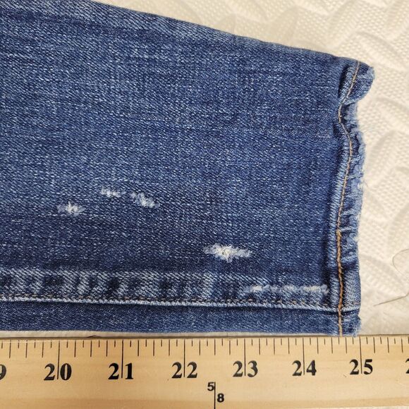 Moussy Vintage Jeans Womens Size 26 Distressed Mid Rise Cropped Skinny - Picture 15 of 15